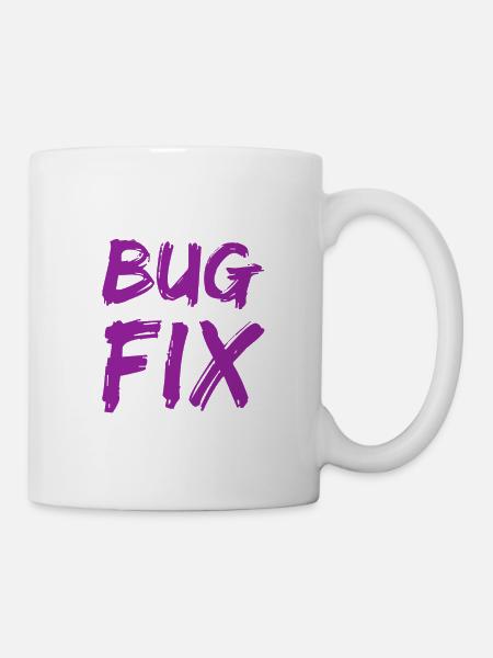 Bugfix - Tasse - Weiß