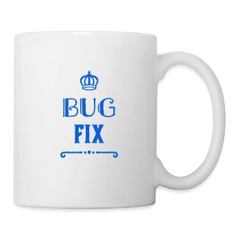 La correction de bogues fonctionne toujours - Mug blanc - blanc - Droite