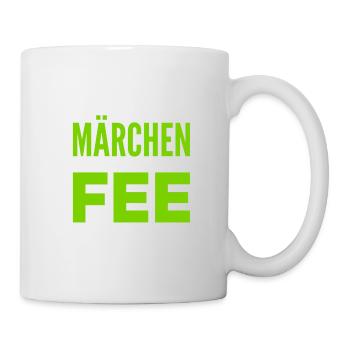 vor dir steht eine Märchenfee - Tasse - Weiß - Rechts