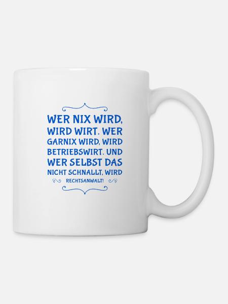 wer nix wird - Tasse - Weiß