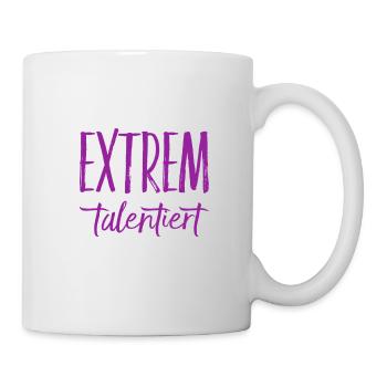 ich bin ein extremes Talent - Tasse - Weiß - Rechts