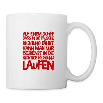 grundlegende Entscheidung - Tasse - Weiß - Rechts