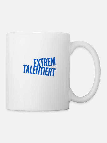 ich bin richtig talentiert - Tasse - Weiß