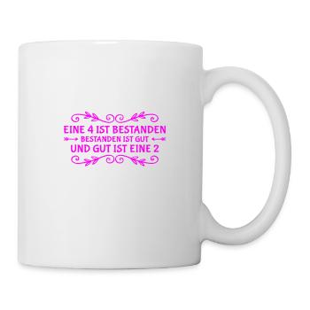 gut ist eine 2 - Tasse - Weiß - Rechts