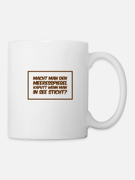 in See stechen - Tasse - Weiß
