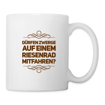 fahren die mit? - Tasse - Weiß - Rechts
