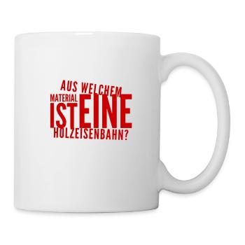 Holzeisenbahn - Tasse - Weiß - Rechts