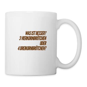 wie viele möchtest du? - Tasse - Weiß - Rechts