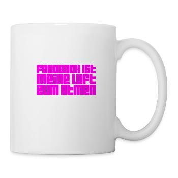ich liebe Feedback - Tasse - Weiß - Rechts