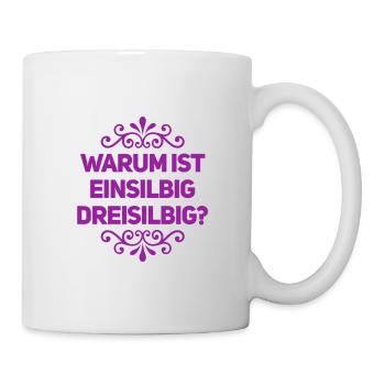 die lieben Silben - Tasse - Weiß - Rechts