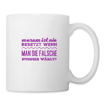es ist nie besetzt - Tasse - Weiß - Rechts