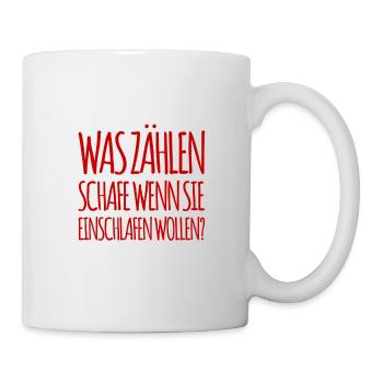 Schafe zählen Schafe - Tasse - Weiß - Rechts