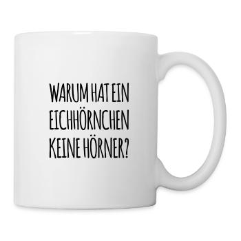 wo sind die Hörner? - Tasse - Weiß - Rechts
