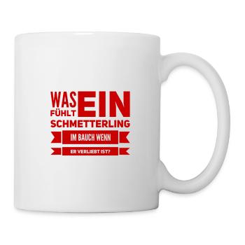 Schmetterlinge in Liebe - Tasse - Weiß - Rechts