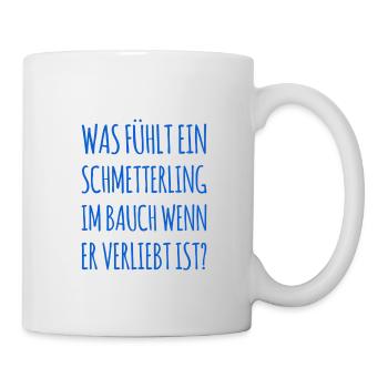so fühlen Schmetterlinge - Tasse - Weiß - Rechts