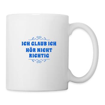 ohne mich - Tasse - Weiß - Rechts