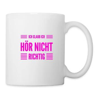 nicht mit mir - Tasse - Weiß - Rechts