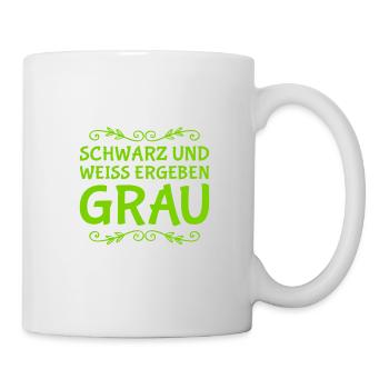 so entsteht grau - Tasse - Weiß - Rechts