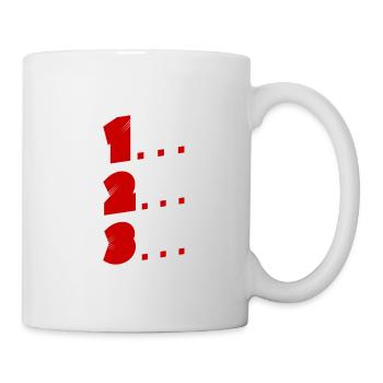 1, 2, 3 - Mug - white - Right