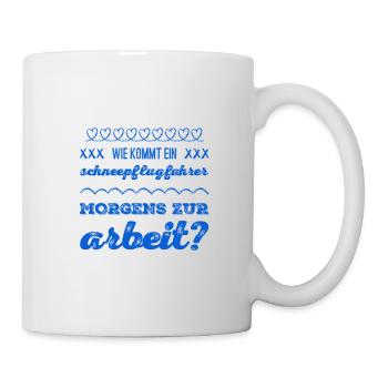 der Weg zur Arbeit - Tasse - Weiß - Rechts