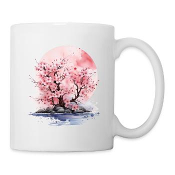 Cherry Blossoms, Peach Blossoms, China, Japan, Korea - Mug - white - Right