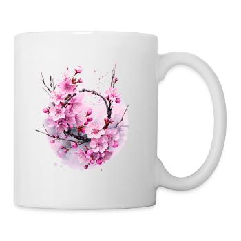 Peach Blossoms, Cherry Blossoms, China, Japan, Korea - Mug - white - Right