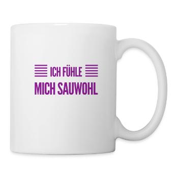 mir geht es richtig gut - Tasse - Weiß - Rechts