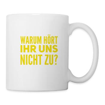 zuhören verbindet - Tasse - Weiß - Rechts