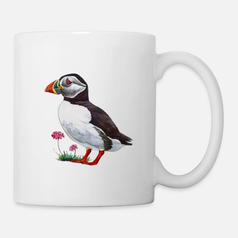Papageitaucher - Tasse - Weiß