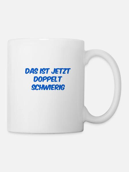 es wird schwerer - Tasse - Weiß