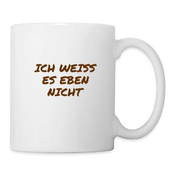 I don't know - Mug - white - Right
