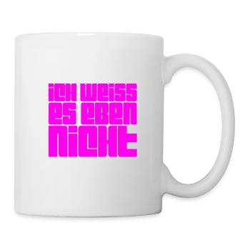 ich habe keine Idee - Tasse - Weiß - Rechts