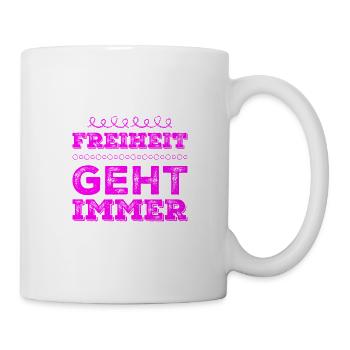 J’aime la liberté - Mug blanc - blanc - Droite