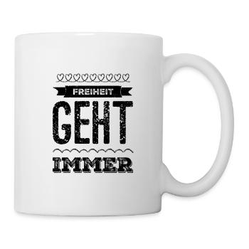 Freedom is great - Mug - white - Right