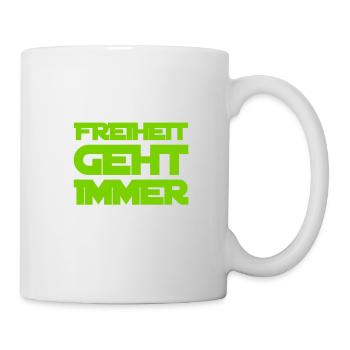 Freedom is beautiful - Mug - white - Right