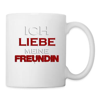 Ich Liebe meine Freundin - Tasse - Weiß - Rechts