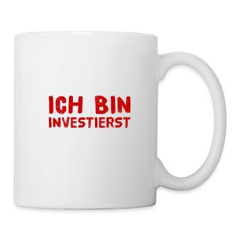 investieren geht immer - Tasse - Weiß - Rechts