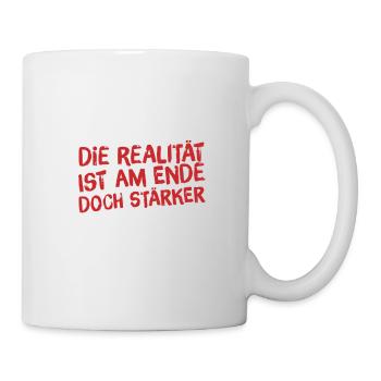 the reality is strong - Mug - white - Right