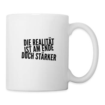 the reality is strong - Mug - white - Right