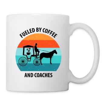 Cocher Calèche Calèche Café - Mug blanc - blanc - Droite