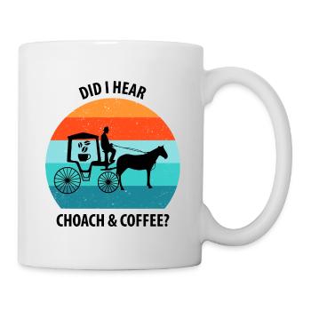 Coachman Carriage Horse-drawn carriage Coffee - Mug - white - Right