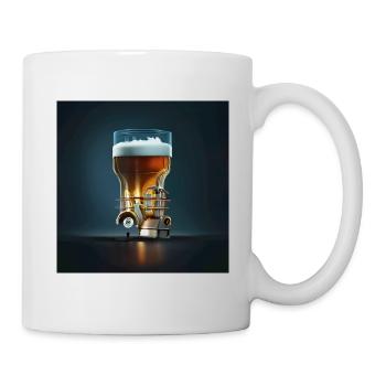 Beer engine - Mug blanc - blanc - Droite