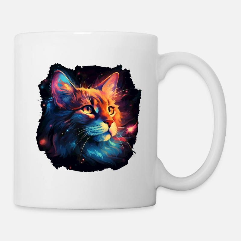 Cat for Cat Moms, Gift Cat Velvet Paw - Mug - white