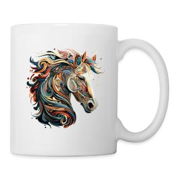 Horse Village Kids & Rider Equestrian Fans Gift - Mug - white - Right