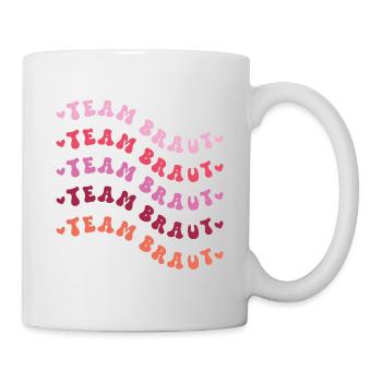 Team Braut retro Design - Tasse - Weiß - Rechts