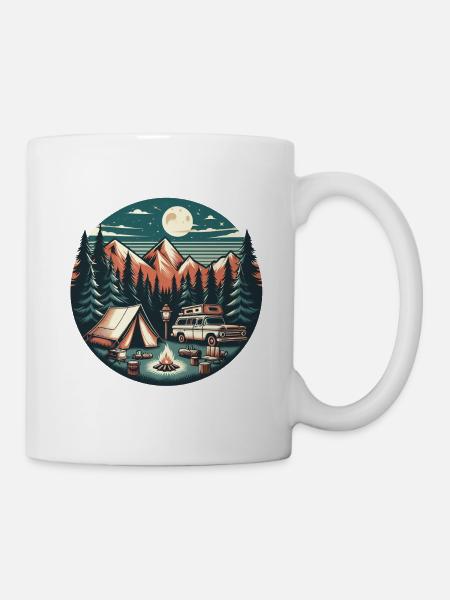Car Camping - Mug - white