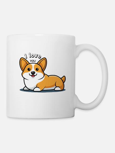 "3D Smiles: A Puppy's Love" - Mug - white