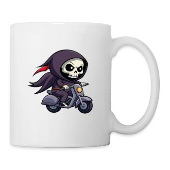 Grim Scooter - Tasse - Weiß - Rechts