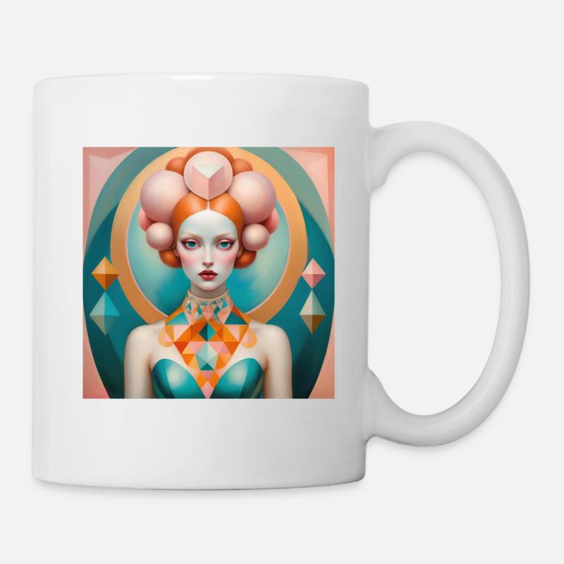 Aurora, peinture numérique - Mug blanc - blanc