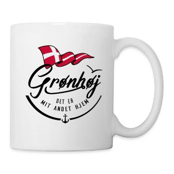 Grønhøj - Ma deuxième maison - b - Mug blanc - blanc - Droite